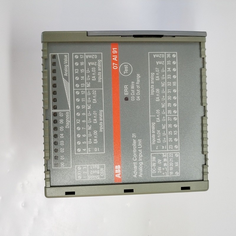 ABB 07AI91 GJR5251600R0202 analog input module1